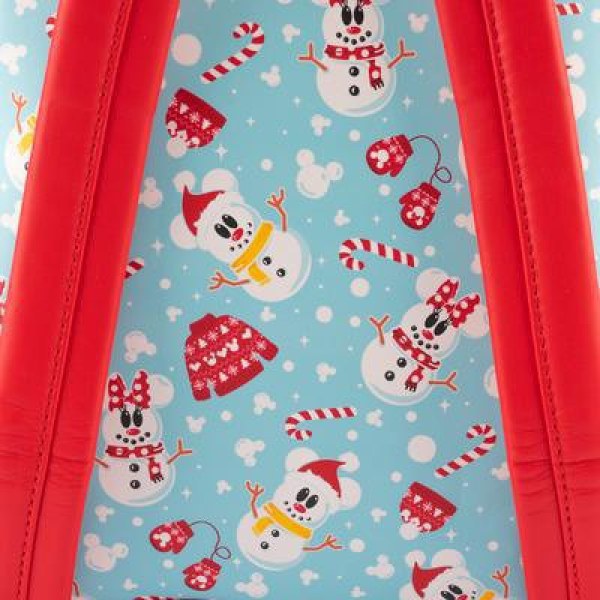 MINI ZAINO E FASCIA PER CAPELLI TOPOLINO & MINNIE PUPAZZO DI NEVE - DISNEY LOUNGEFLY