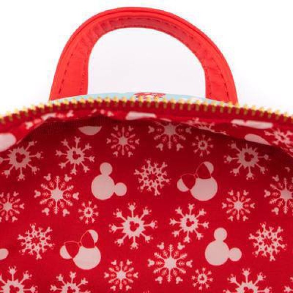 MINI ZAINO E FASCIA PER CAPELLI TOPOLINO & MINNIE PUPAZZO DI NEVE - DISNEY LOUNGEFLY