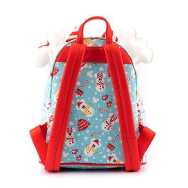 MINI ZAINO E FASCIA PER CAPELLI TOPOLINO & MINNIE PUPAZZO DI NEVE - DISNEY LOUNGEFLY