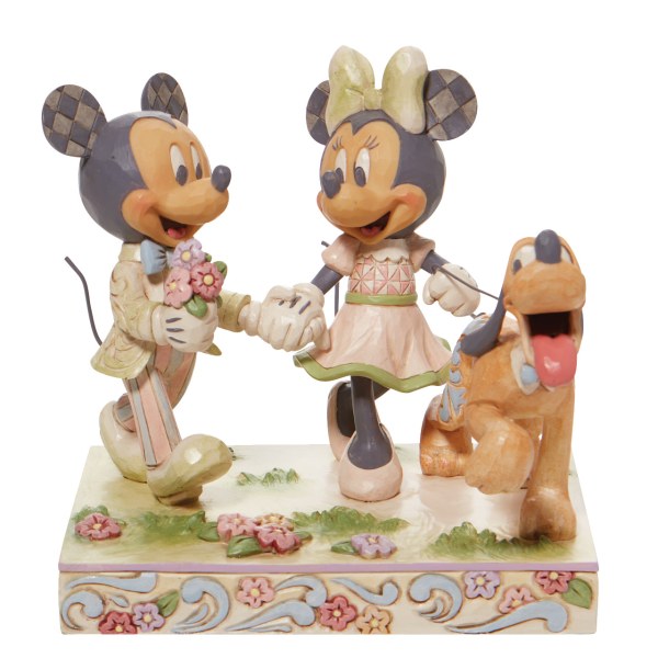 TOPOLINO, MINNIE E PLUTO WHITE WOODLAND - DISNEY TRADITIONS