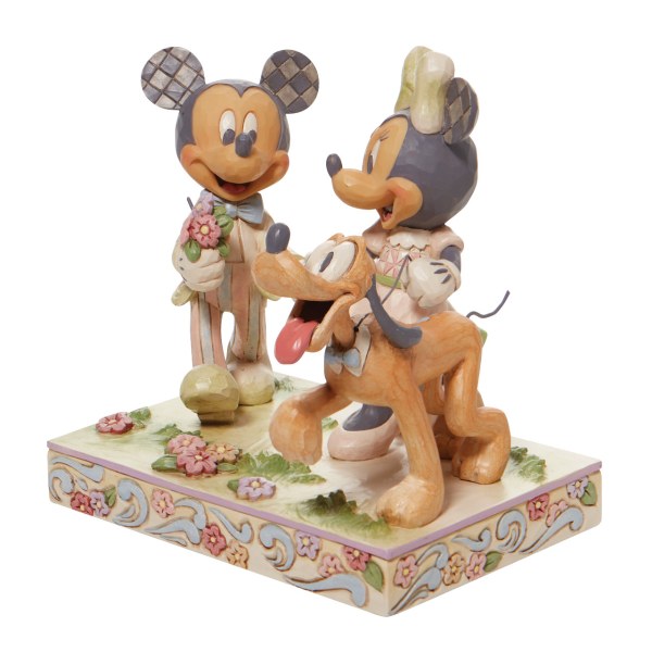TOPOLINO, MINNIE E PLUTO WHITE WOODLAND - DISNEY TRADITIONS