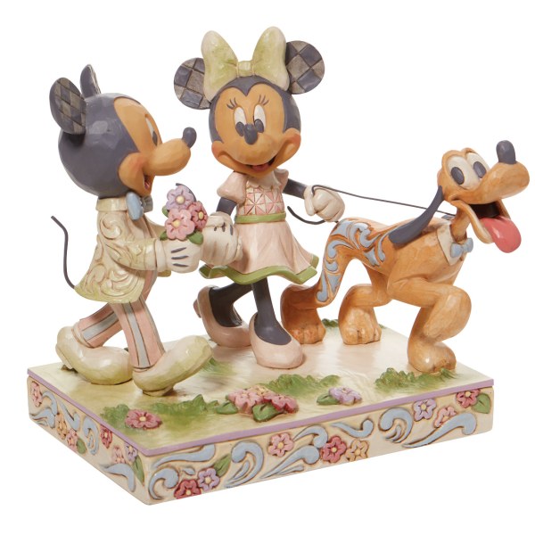 TOPOLINO, MINNIE E PLUTO WHITE WOODLAND - DISNEY TRADITIONS