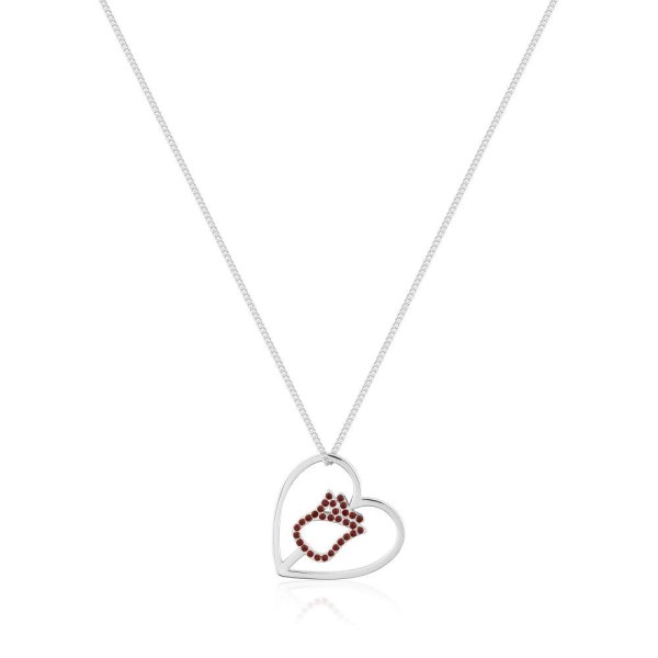 COLLANA  CUORE DI ROSA INCANTATO - DISNEY