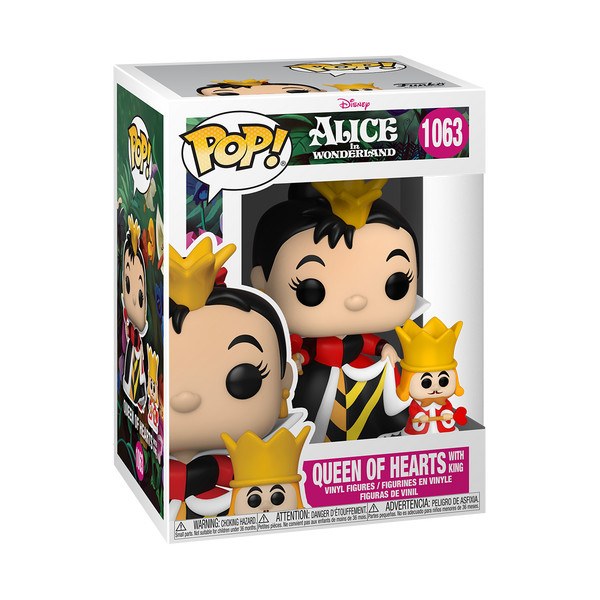 FUNKO POP! 1063 DISNEY ALICE NEL PAESE DELLE MERAVIGLIE - REGINA DI CUORI E RE DI CUORI