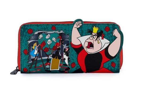 PORTAFOGLIO VILLAIN SCENA REGINA DI CUORI - DISNEY LOUNGEFLY