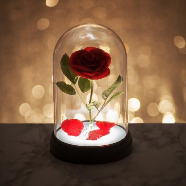 LAMPADA ROSA INCANTATA - DISNEY LA BELLA E LA BESTIA