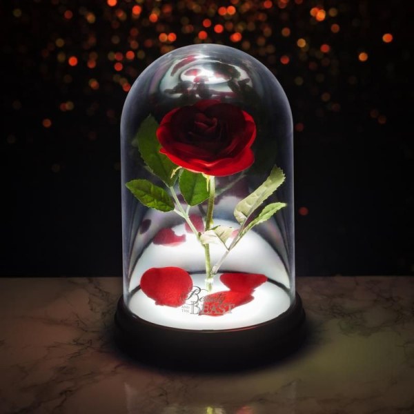 LAMPADA ROSA INCANTATA - DISNEY LA BELLA E LA BESTIA