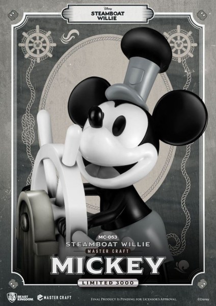 STEAMBOAT WILLIE TOPOLINO - DISNEY MASTERCRAFT