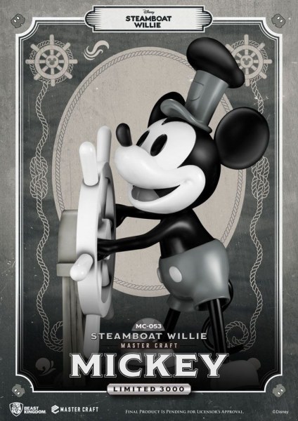 STEAMBOAT WILLIE TOPOLINO - DISNEY MASTERCRAFT