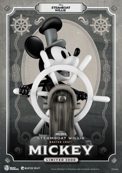 STEAMBOAT WILLIE TOPOLINO - DISNEY MASTERCRAFT