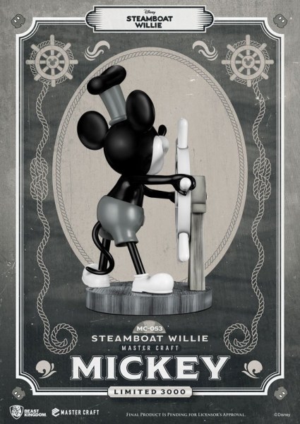 STEAMBOAT WILLIE TOPOLINO - DISNEY MASTERCRAFT