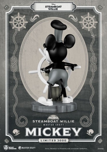 STEAMBOAT WILLIE TOPOLINO - DISNEY MASTERCRAFT