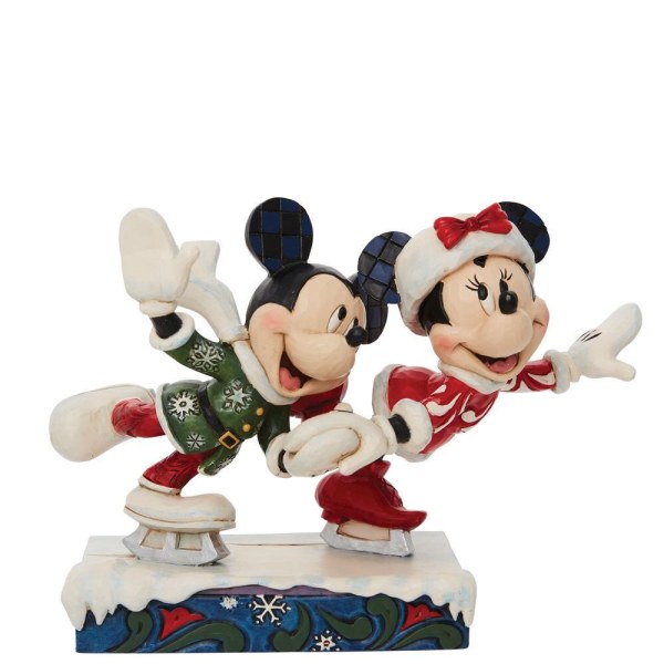 TOPOLINO E MINNIE PATTINANO SUL GHIACCIO - DISNEY TRADITIONS