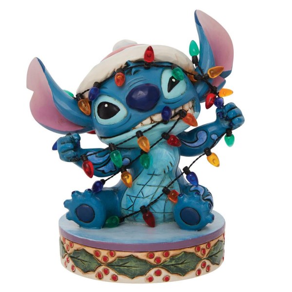 STITCH AGGROVIGLIATO NELLA GHIRLANDA DI NATALE - DISNEY TRADITIONS