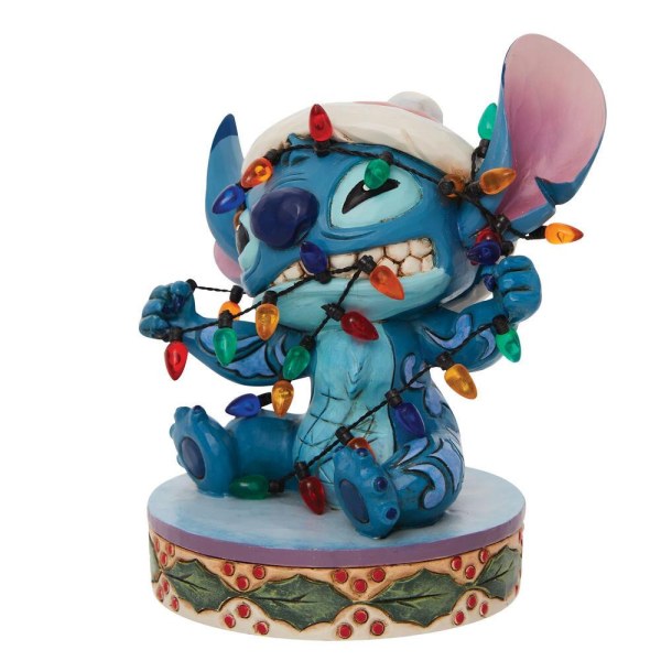 STITCH AGGROVIGLIATO NELLA GHIRLANDA DI NATALE - DISNEY TRADITIONS