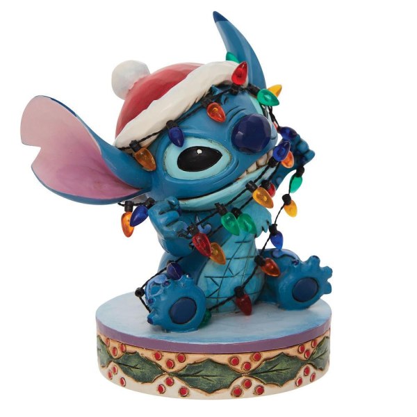 STITCH AGGROVIGLIATO NELLA GHIRLANDA DI NATALE - DISNEY TRADITIONS