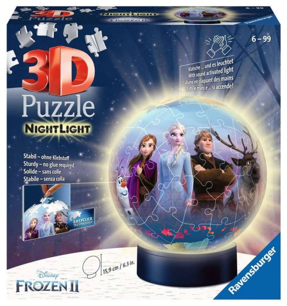PUZZLE 3D NIGHTLIGHT FROZEN 2 ( 72 PEZZI ) - DISNEY