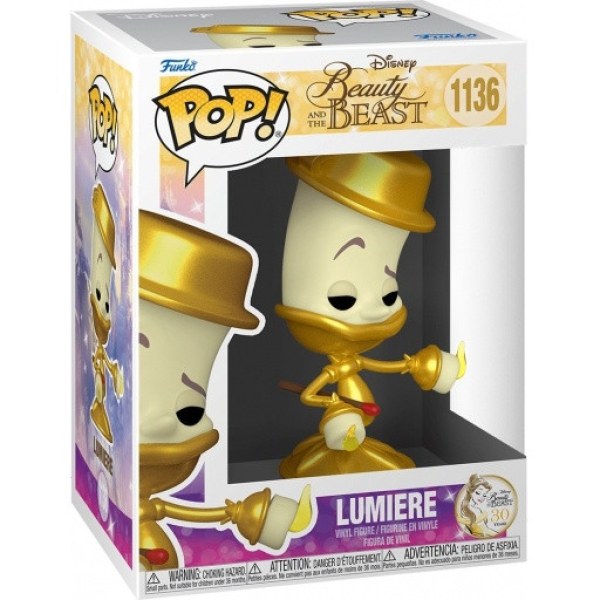 FUNKO POP! 1136 - DISNEY LA BELLA E LA BESTIA - LUMIERE