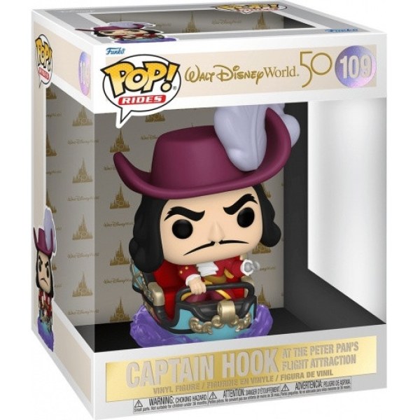 FUNKO POP! 109 - DISNEY WORLD 50º ANNIVERSARIO - CAPITAN UNCINO ATTRAZIONE VOLO DI PETER PAN