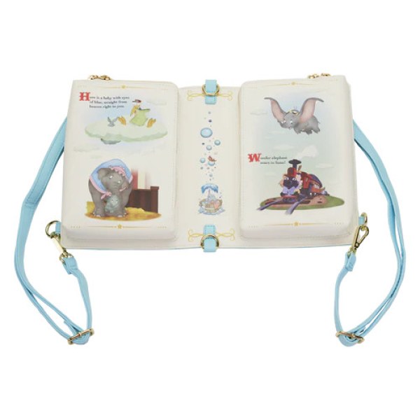 BORSA A TRACOLA DUMBO BOOK SERIES CONVERTIBILE - DISNEY LOUNGEFLY
