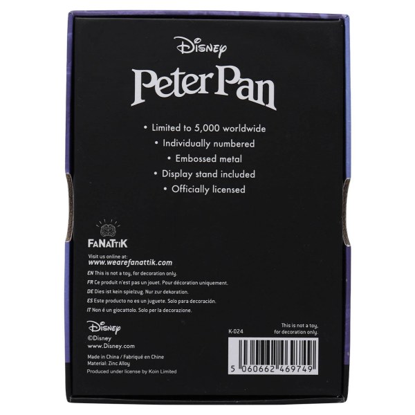LINGOTTO DA COLLEZIONE PETER PAN - EDIZIONE LIMITATA