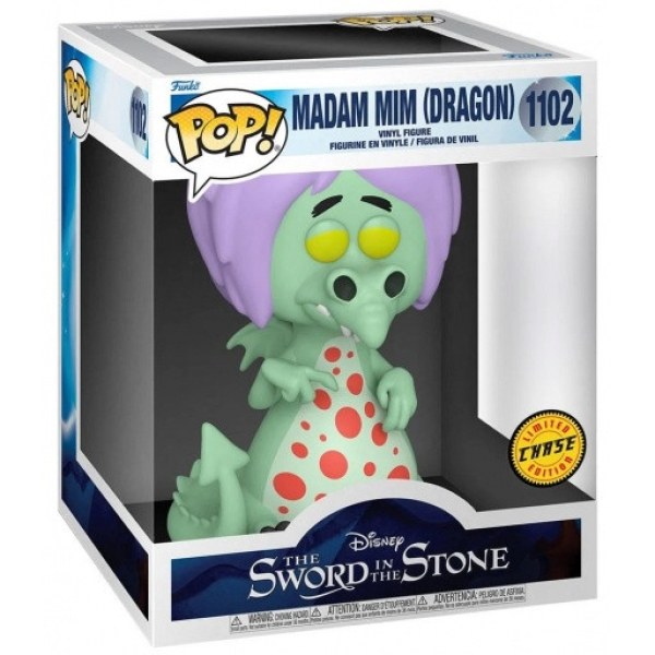 FUNKO POP! 1102 ( SUPERSIZED )  LIMITED CHASE EDITION - DISNEY LA SPADA NELLA ROCCIA - MAGA MAGO ( DRAGONE )