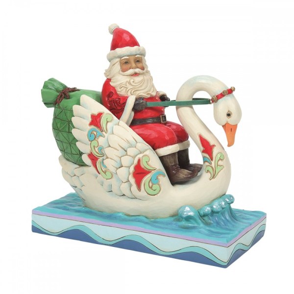 CIGNO DI BABBO NATALE - JIM SHORE HEARTWOOD CREEK