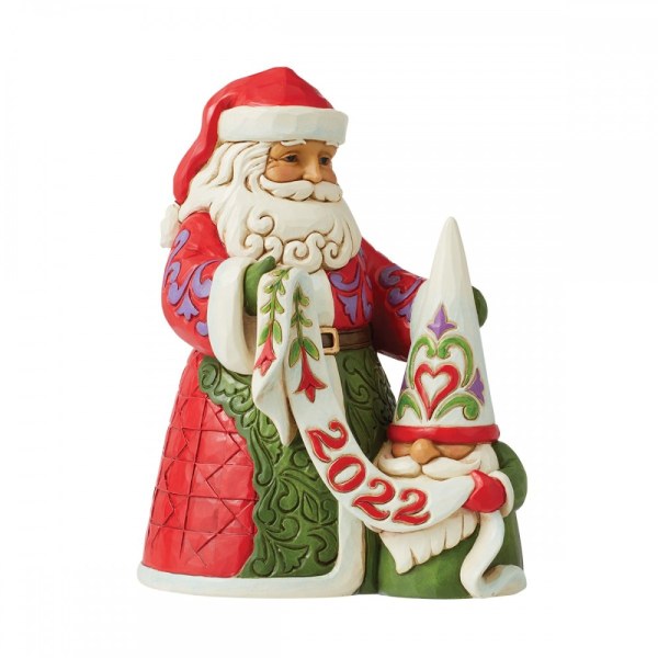 BABBO NATALE  CON GNOME - JIM SHORE HEARTWOOD CREEK