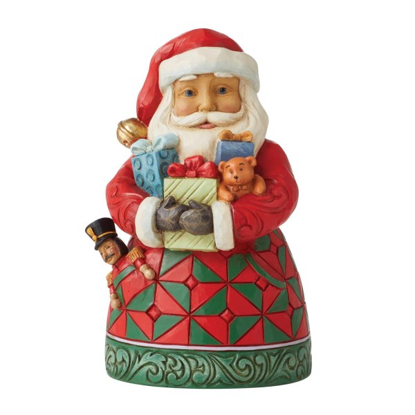 BABBO NATALE CON LE BRACCIA PIENE DI REGALI