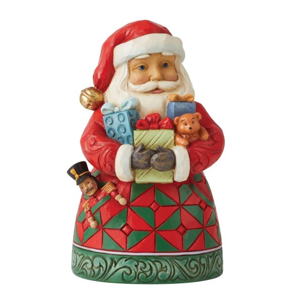 BABBO NATALE CON LE BRACCIA PIENE DI REGALI