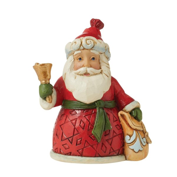 BABBO NATALE CON UNA CAMPANA - JIM SHORE HEARTWOOD CREEK