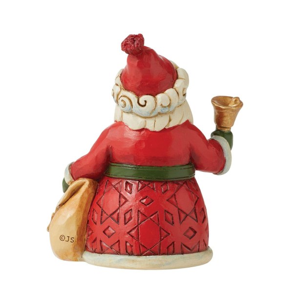 BABBO NATALE CON UNA CAMPANA - JIM SHORE HEARTWOOD CREEK