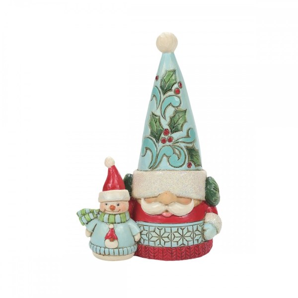 WONDERLAND GNOMO AND SNOWMAN - JIM SHORE HEARTWOOD CREEK