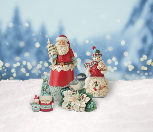 WONDERLAND GNOMO AND SNOWMAN - JIM SHORE HEARTWOOD CREEK