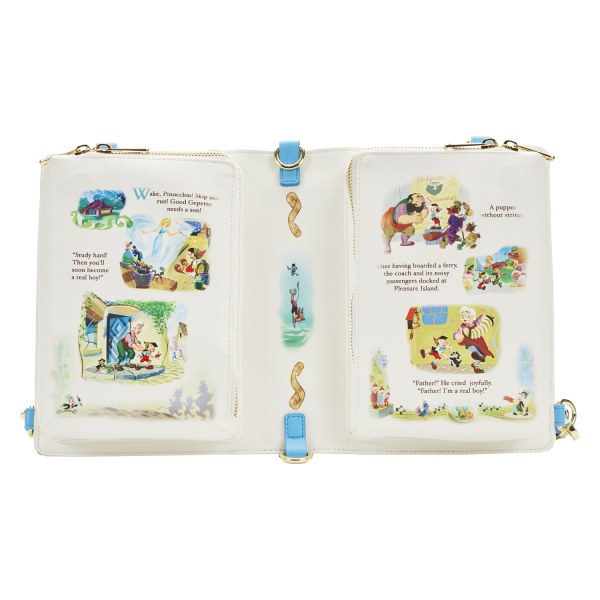 BORSA A TRACOLLA PINOCCHIO BOOK SERIES - DISNEY LOUNGEFLY
