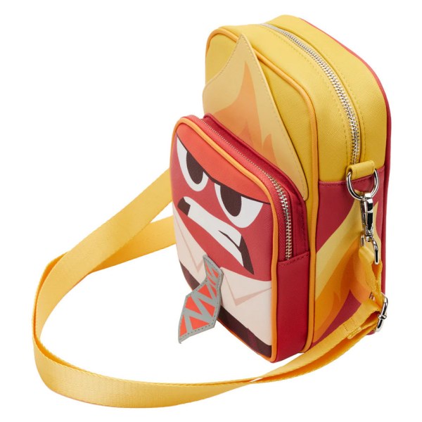 BORSA A TRACOLLA INSIDE OUT ANGRY (BRILLA NEL NERO ) - DISNEY LOUNGEFLY