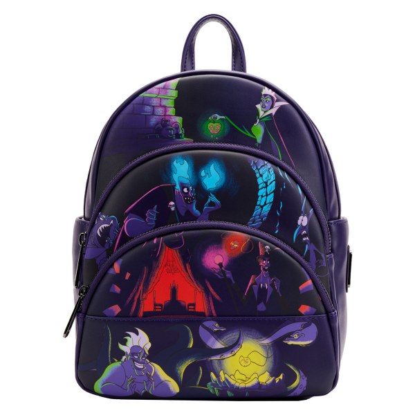 MINI ZAINO CATTIVI ( SI ILLUMINA AL BUIO ) - DISNEY LOUNGEFLY