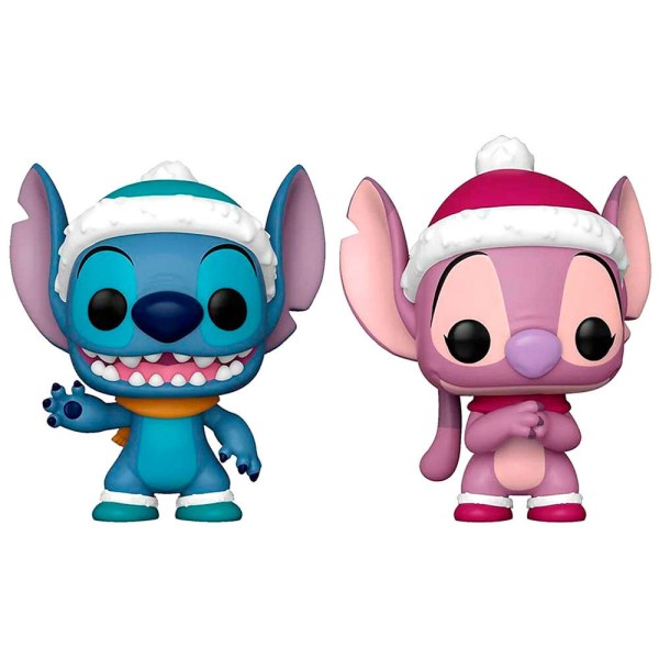 FUNKO POP! 2PK - DISNEY - STITCH & ANGEL IN INVERNO