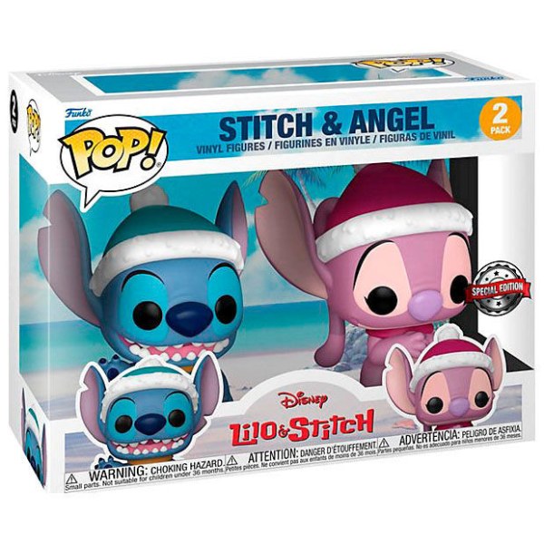 FUNKO POP! 2PK - DISNEY - STITCH & ANGEL IN INVERNO