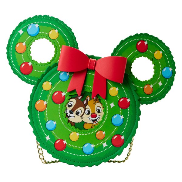 BORSA A TRACOLLA CIP & CIOP CORONA DI NATALE - DISNEY LOUNGEFLY