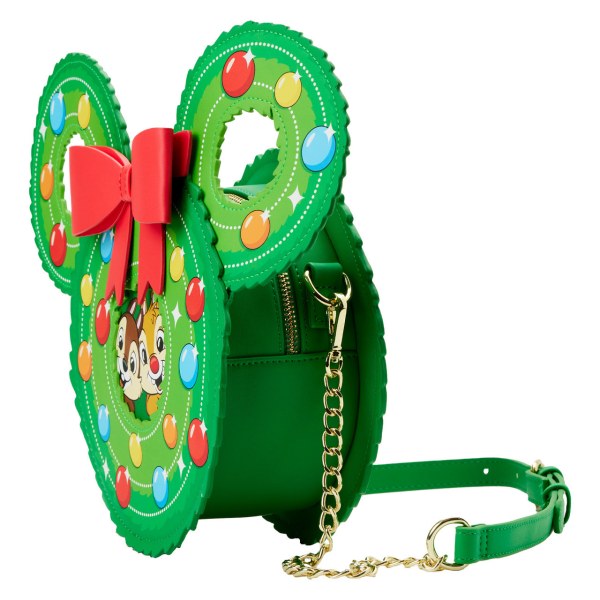 BORSA A TRACOLLA CIP & CIOP CORONA DI NATALE - DISNEY LOUNGEFLY