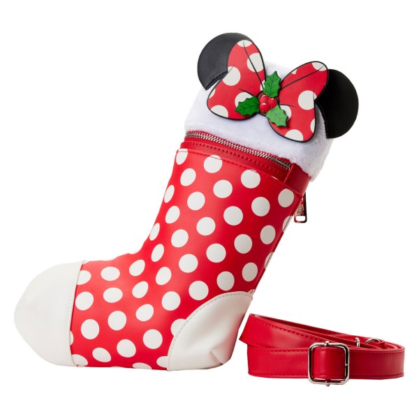 BORSA A TRACOLA CALZINO DI NATALE TOPOLINO & MINNIE - DISNEY LOUNGEFLY