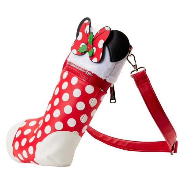BORSA A TRACOLA CALZINO DI NATALE TOPOLINO & MINNIE - DISNEY LOUNGEFLY