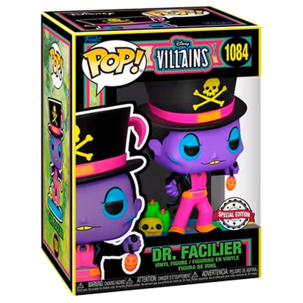 FUNKO POP! 1084 SPECIAL EDITION - DR FACILIER BLACK LIGHT - LA PRINCIPESSA E IL RANOCCHIO - EDIZIONE SPECIALE