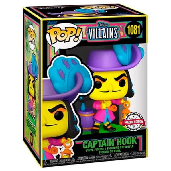 FUNKO POP! 1081 - HOOK BLACK LIGHT - PETER PAN - EDIZIONE SPECIALE
