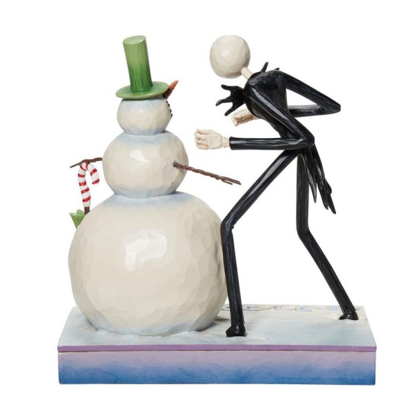 MR JACK CON IL PUPAZZO DI NEVE - NIGHTMARE BEFORE CHRISTMAS - DISNEY TRADITIONS