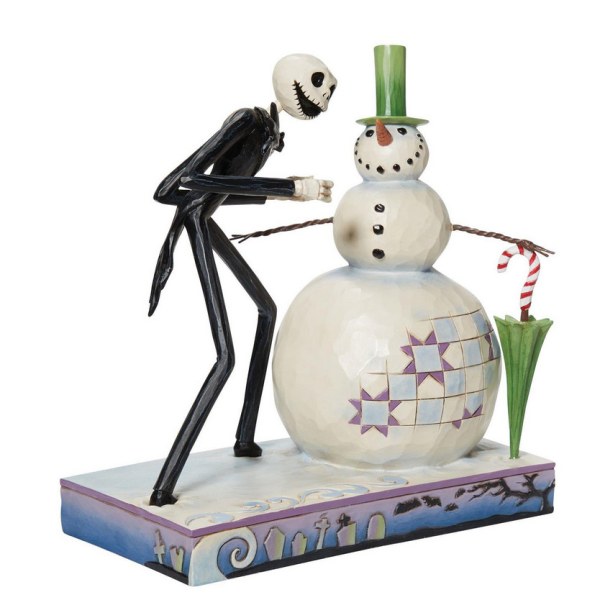 MR JACK CON IL PUPAZZO DI NEVE - NIGHTMARE BEFORE CHRISTMAS - DISNEY TRADITIONS