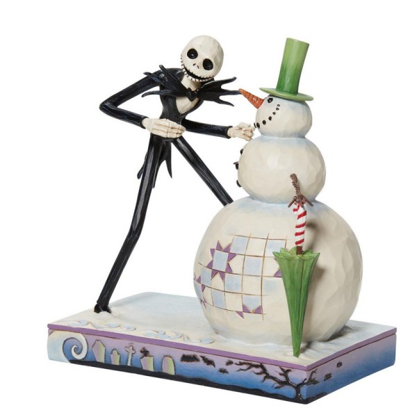 MR JACK CON IL PUPAZZO DI NEVE - NIGHTMARE BEFORE CHRISTMAS - DISNEY TRADITIONS