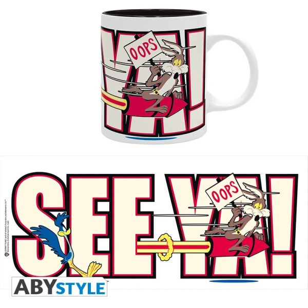 TAZZA THE ROAD RUNNER E COYOTE - LOONEY TUNES