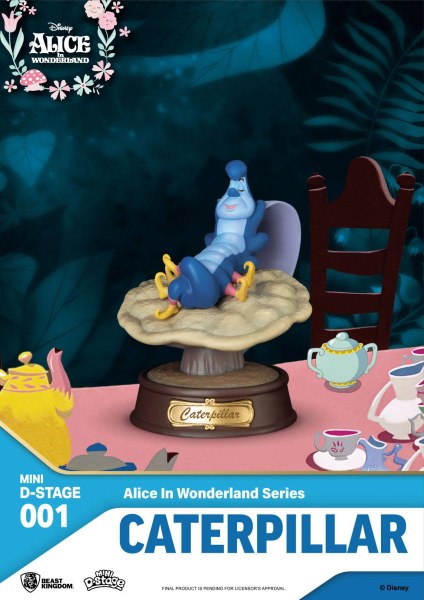 LOTTO DI 6 FIGURINE ALICE NEL PAESE DEL MERAVIGLIE - MINI DISNEY D-STAGE